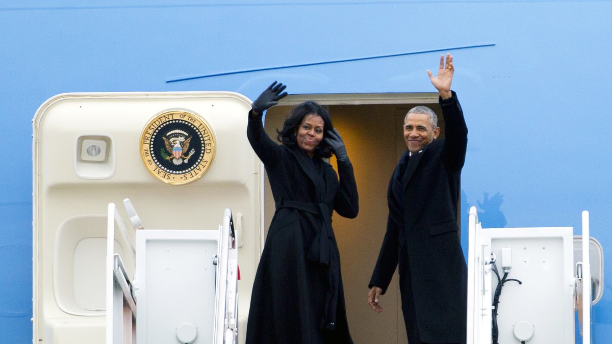 Michelle och Barack Obama.