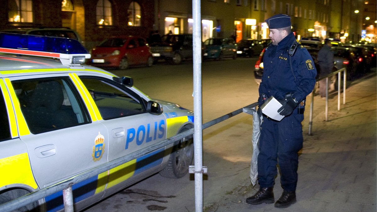 Polisen omhändertog sverigedemokraten efter händelsen och förde honom till fyllecell. Bilden är från ett annat tillfälle.