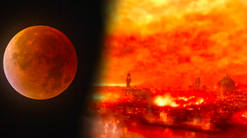 jordens undergång, Mars, blodmåne