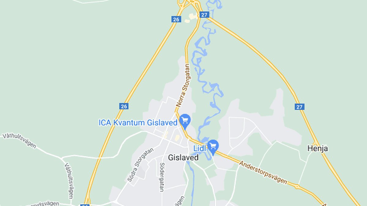 Google maps, Gislaved