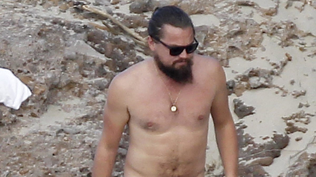 Leo på stranden.