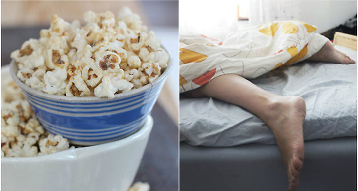 Popcorn, Sömn, Sömnproblem, Sova, Tips, Life Hack, Semester