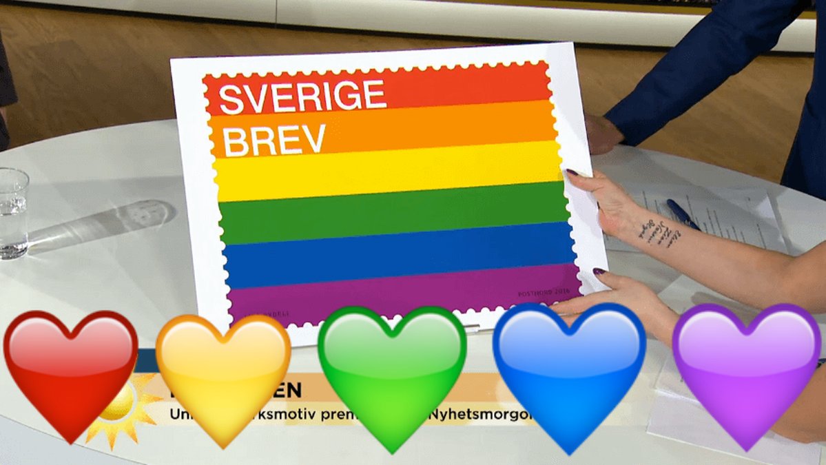 Idag presenterade TV4 det nya frimärket.