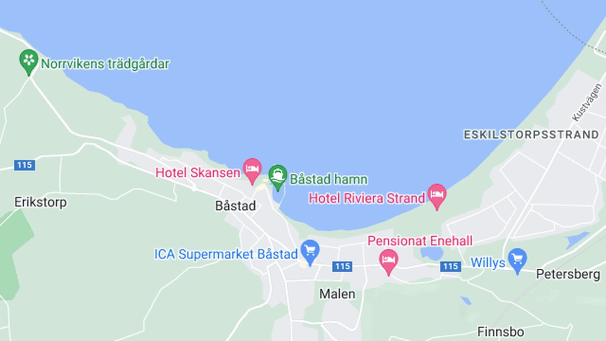 Google maps, Båstad
