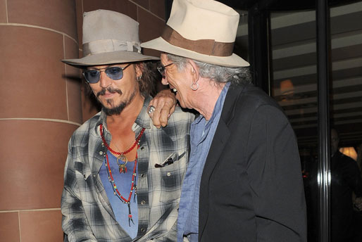 Johnny Depp, Keith Richards