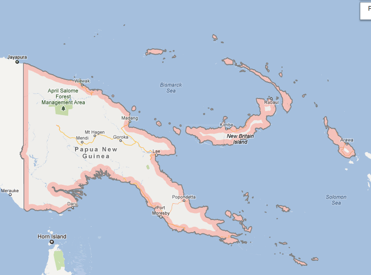 Papua Nya Guinea, Fartyg, Färja, Olycka, Saknade