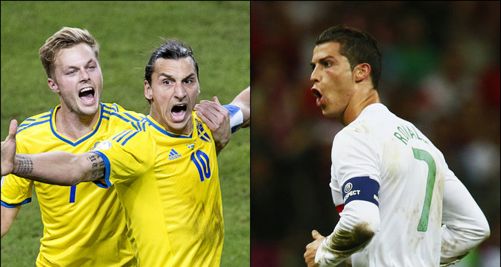 Cristiano Ronaldo, Sverige, Pepe, Zlatan Ibrahimovic, Playoff, VM-kval, Portugal