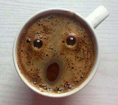 Förvånat kaffe.