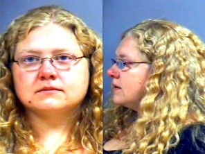 Amanda Radle har arresterats av polisen efter att hon kört över sin man.