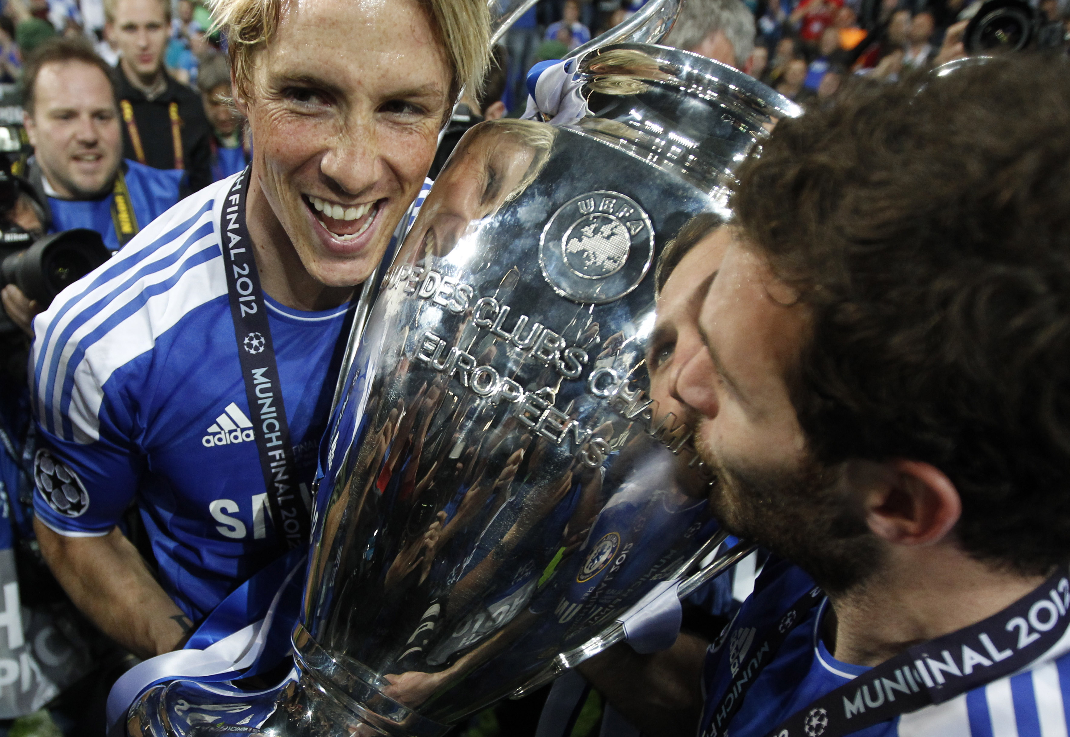 Fotboll, Spanien, Didier Drogba, Fernando Torres, Champions League, Chelsea