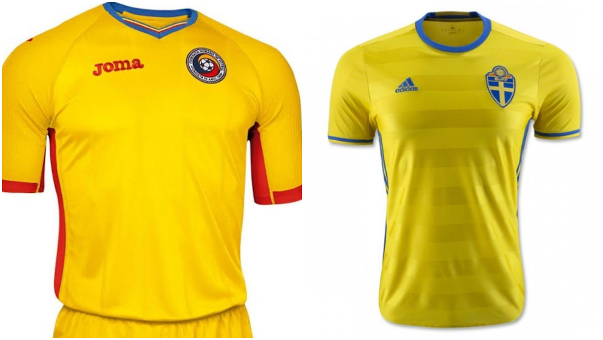 Båda har gula matchtröjor men ett landslag har misslyckats totalt. 