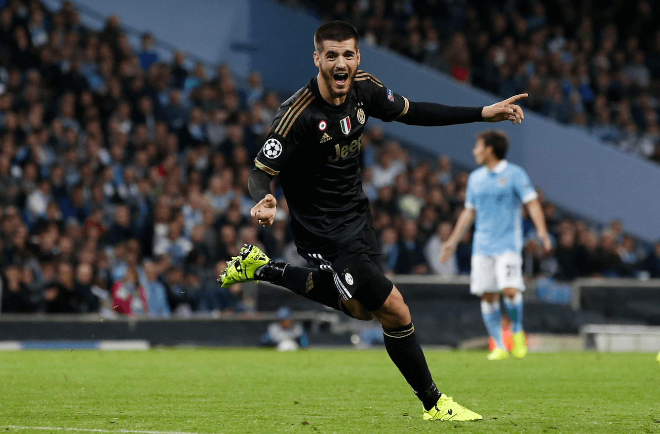 På topp: Alvaro Morata. Den förra Real Madrid-spelaren fick aldrig förtroendet i den spanska huvudstaden. Då drog han till Turin och Juventus och sköt ut Real ur Champions League. En riktig vinnarskalle och slitvarg. På topp: Alvaro Morata. Den förra Real Madrid-spelaren fick aldrig förtroendet i den spanska huvudstaden. Då drog han till Turin och Juventus och sköt ut Real ur Champions League. En riktig vinnarskalle och slitvarg.