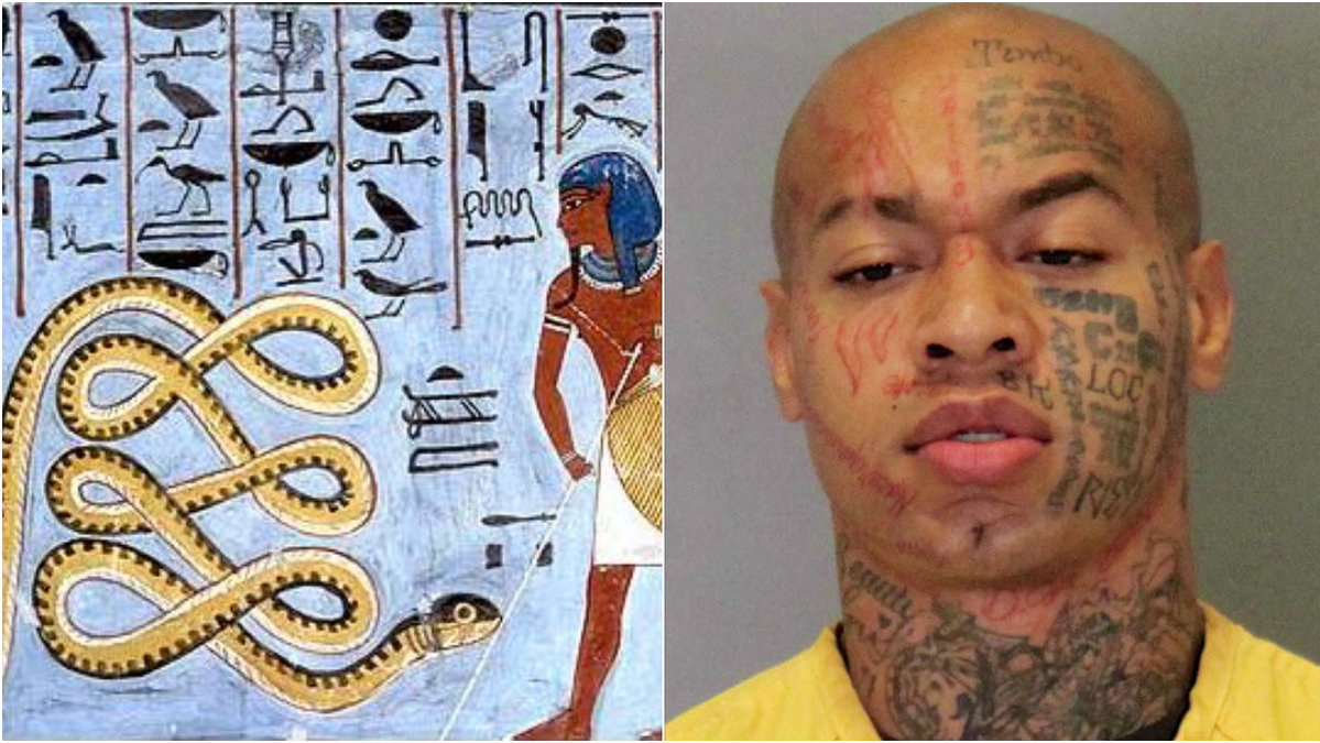 Mördaren ville att penisen skulle likna egyptiska guden Apep. 