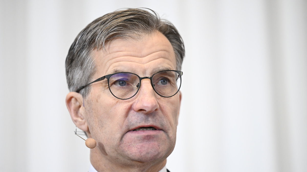 Riksbankschef Erik Thedéen i samband med Riksbankens pressträff i Jönköping nyligen.
