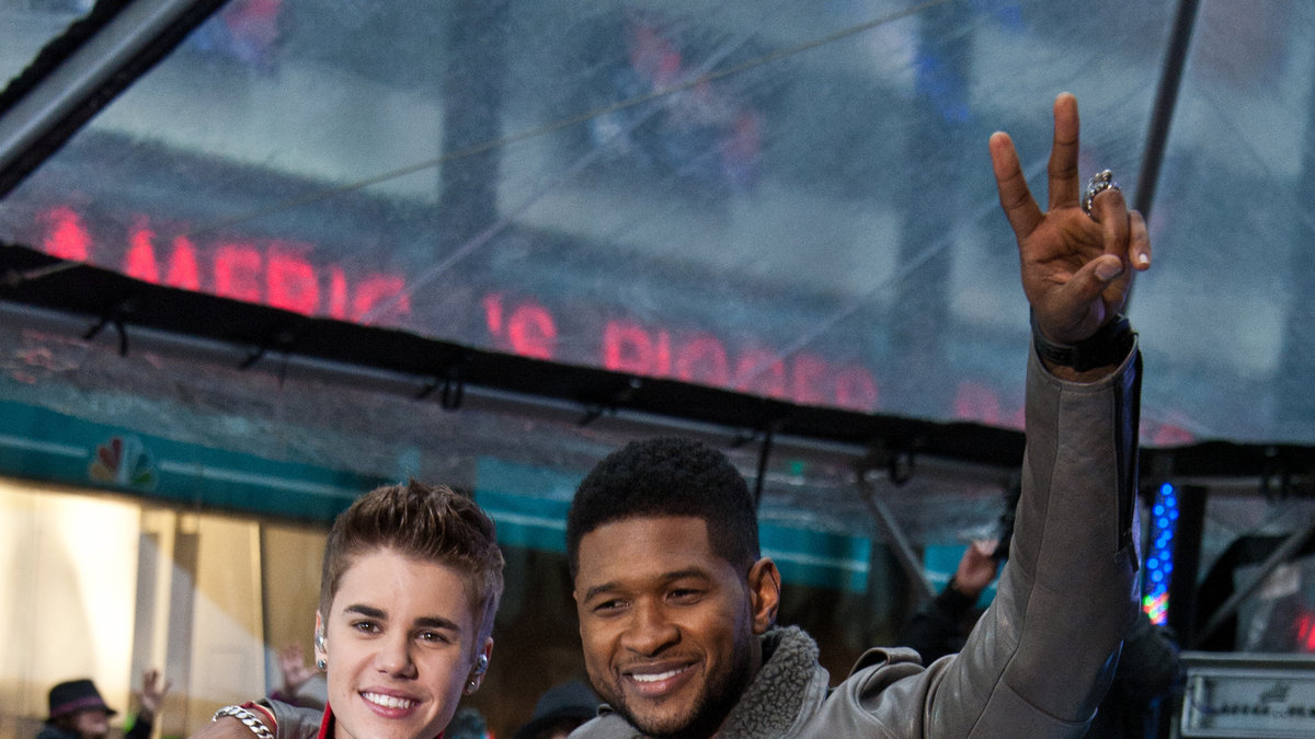 Justin Bieber och Usher. 