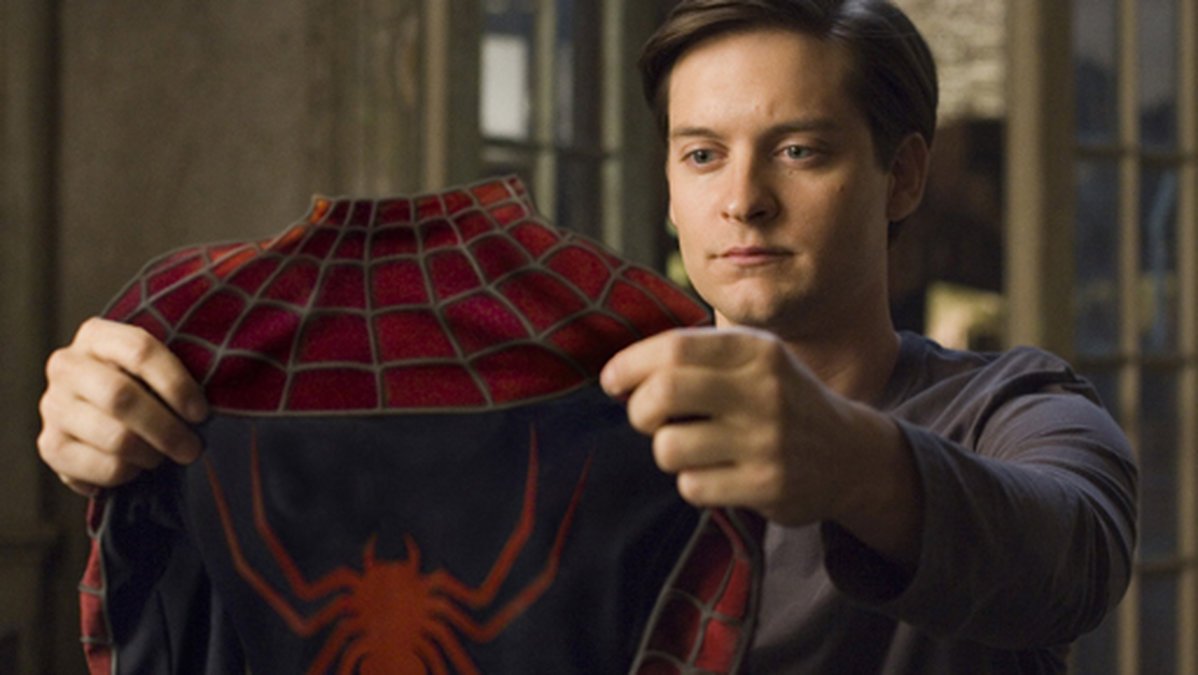 Tobey Maguire som Peter Parker i Spider-Man.