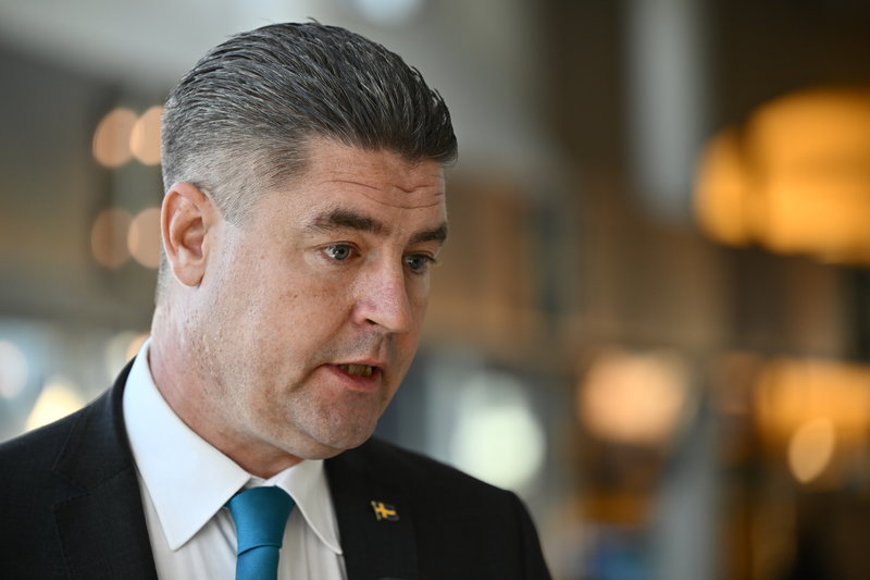 Oscar Sjöstedt (SD) anser även han att en genomgång av pensionssystemet är ytterst nödvändigt. Foto: Anders Wiklund/TT Oscar Sjöstedt (SD) anser även han att en genomgång av pensionssystemet är ytterst nödvändigt. Foto: Anders Wiklund/TT