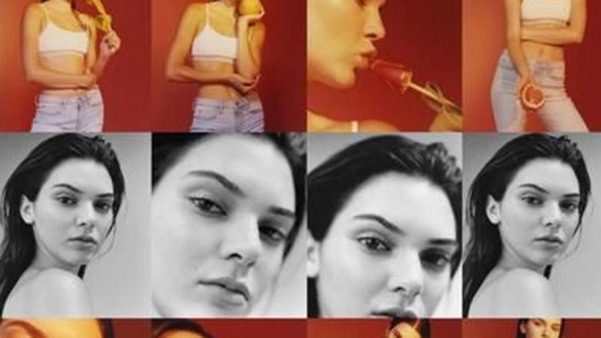 Kendall i den nya kampanjen Erotica för Calvin Klein.