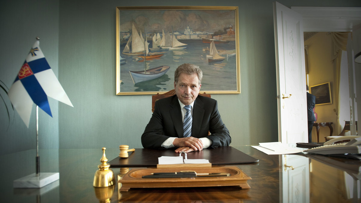 Finlands president Sauli Niinistö. 