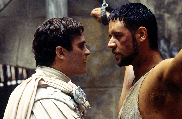 Joaquin Phoenix och Russel Crowe Joaquin Phoenix och Russel Crowe