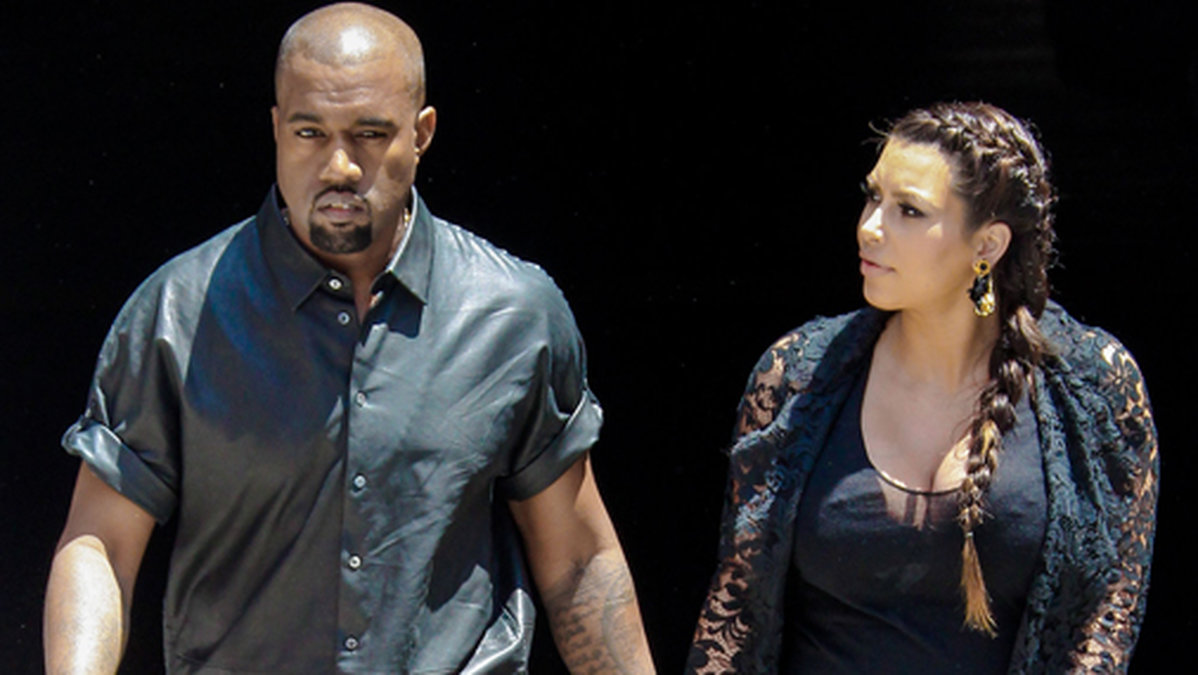 Kanye vägrar gå på Kims babyshower.