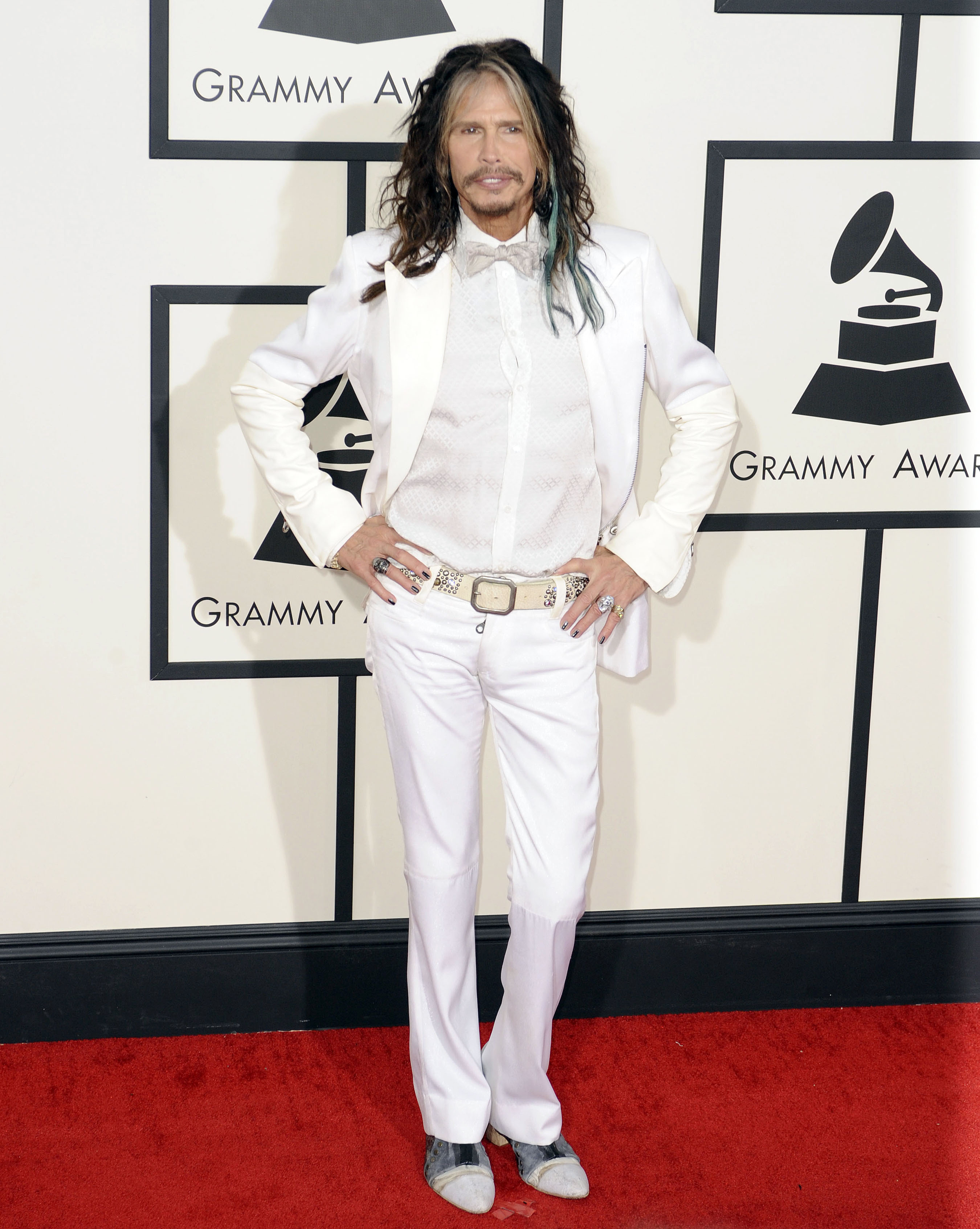 Steven Tyler i vitt...och vitt. Och vitt. Steven Tyler i vitt...och vitt. Och vitt.