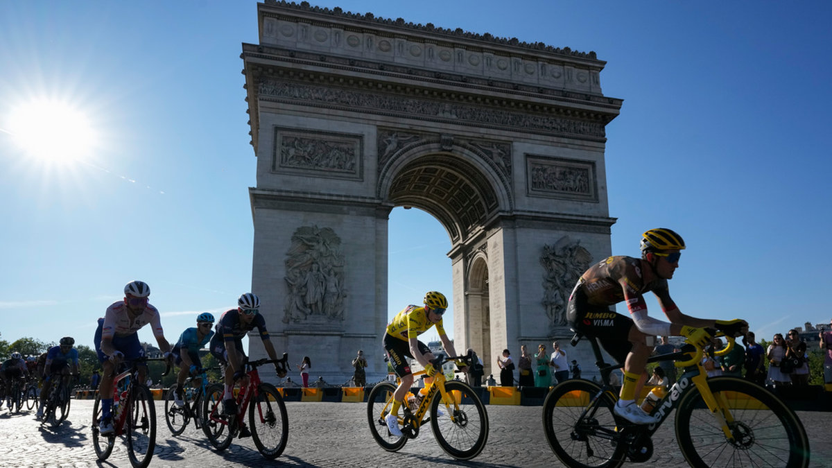 Tour de France vid Champs-Élysées tidigare i sommar. Arkivbild.