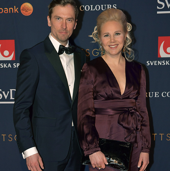 Johan Olsson med sin fru Anna. Johan Olsson med sin fru Anna.