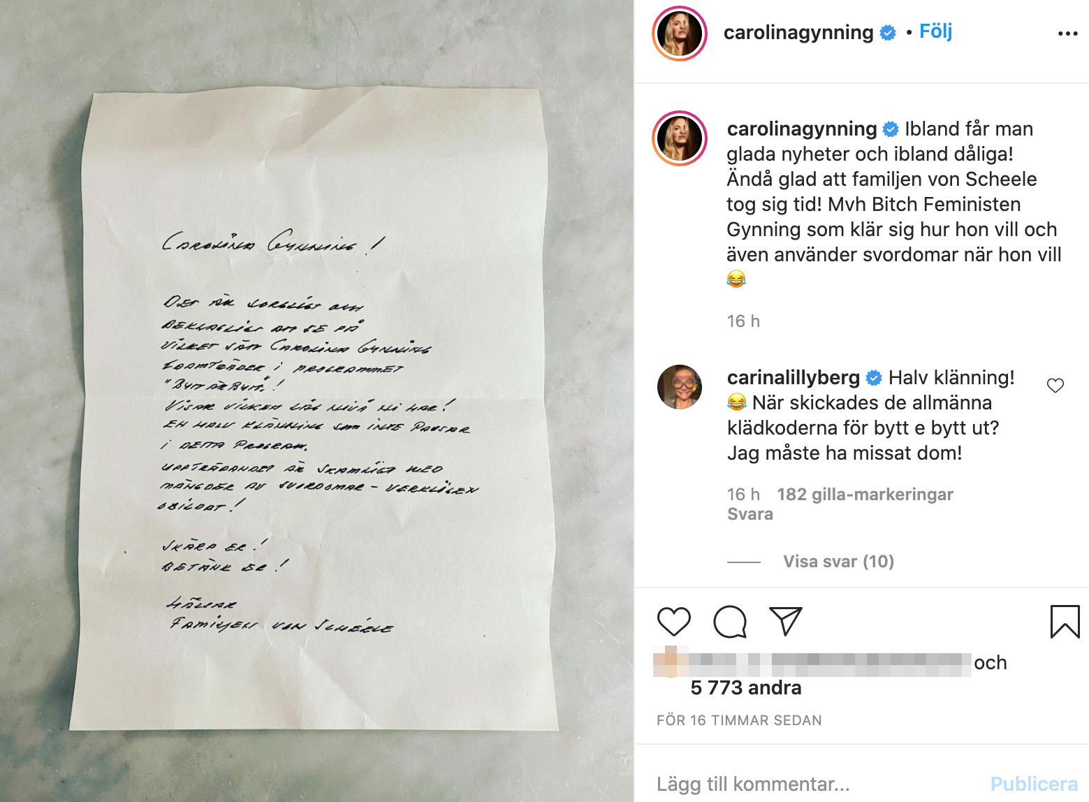 Carolina Gynning Carolina Gynning