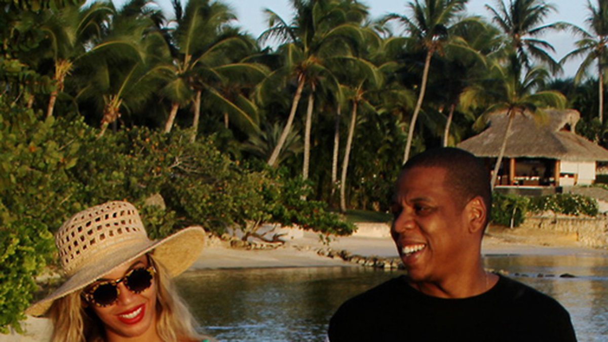Beyoncé och Jay-Z på semester. 