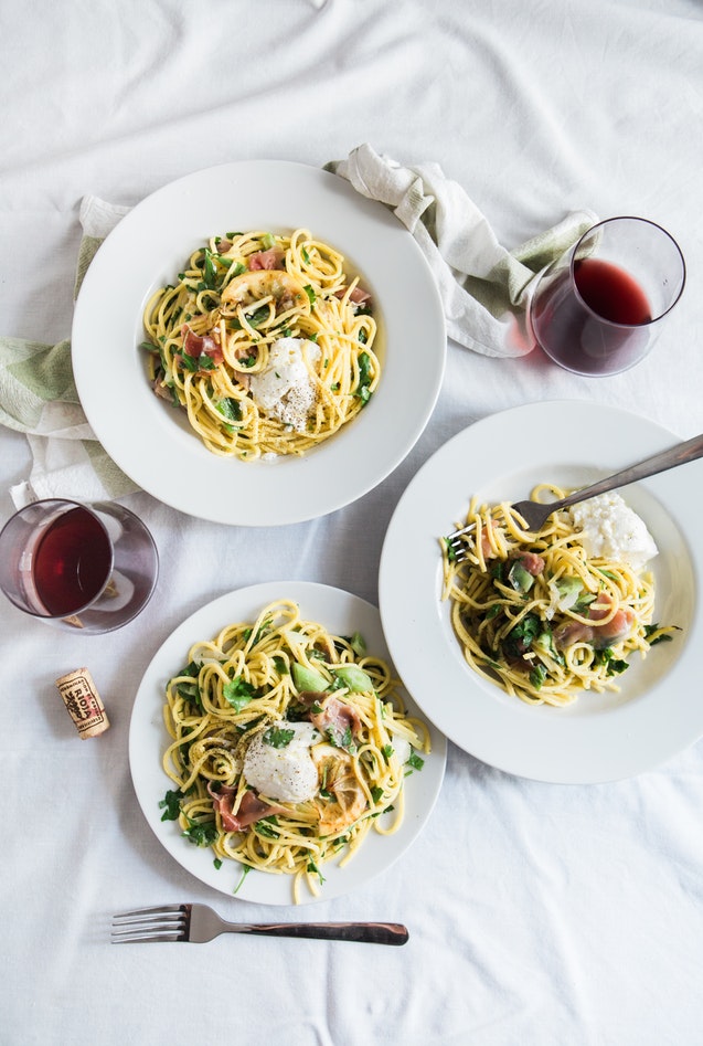 Pasta och mozzarella Pasta och mozzarella
