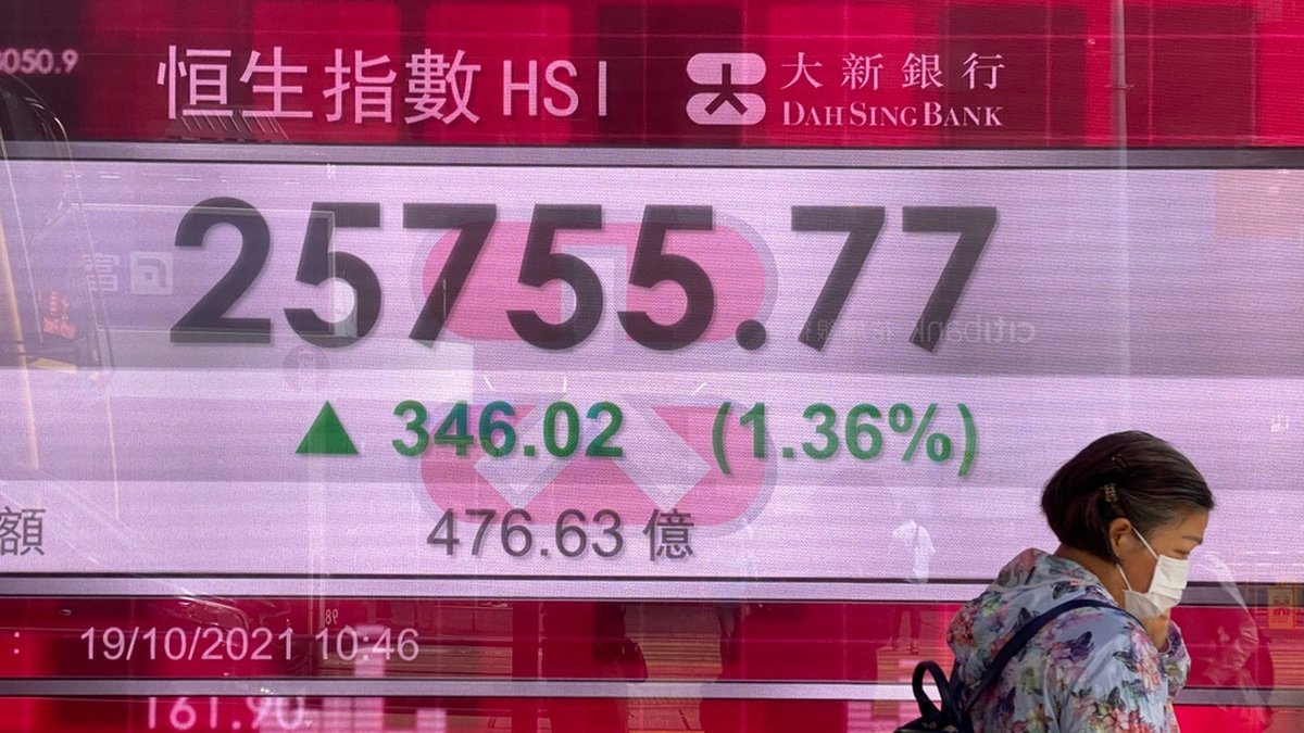 Hongkongbörsen tog ett skutt uppåt i öppningen. Arkivbild.