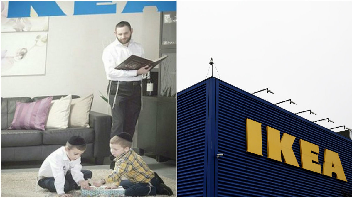 Ikea fick kritik efter att kvinnorna tagits bort från en broschyr. 