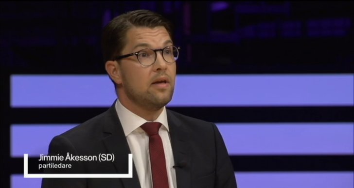 Jimmie Åkesson, Sverigedemokraterna, extraval, Partiledardebatt, Debatt