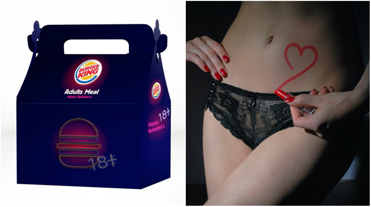 Burger King, Sexleksaker, alla hjärtans dag