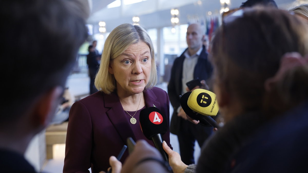 Socialdemokraternas partiledare Magdalena Andersson (S). Arkivbild.