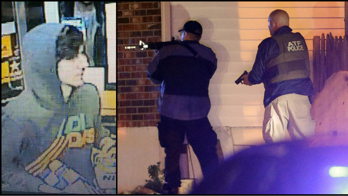 Polisen har efterlyst den andra misstänkte mannen - han med vit keps på FBI:s bilder.