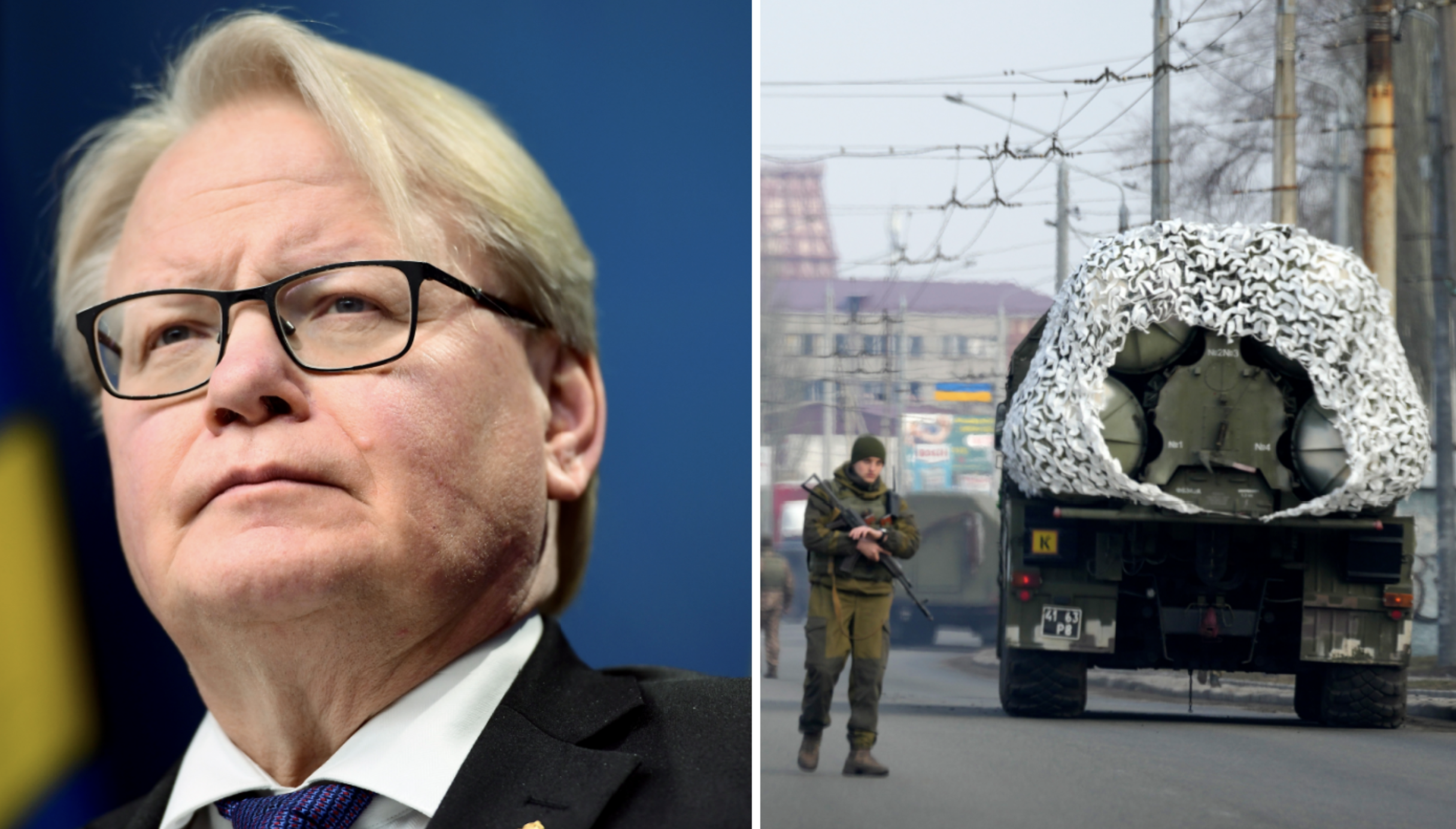 Peter Hultqvist kommenterar läget i Ukraina under torsdagens pressträff