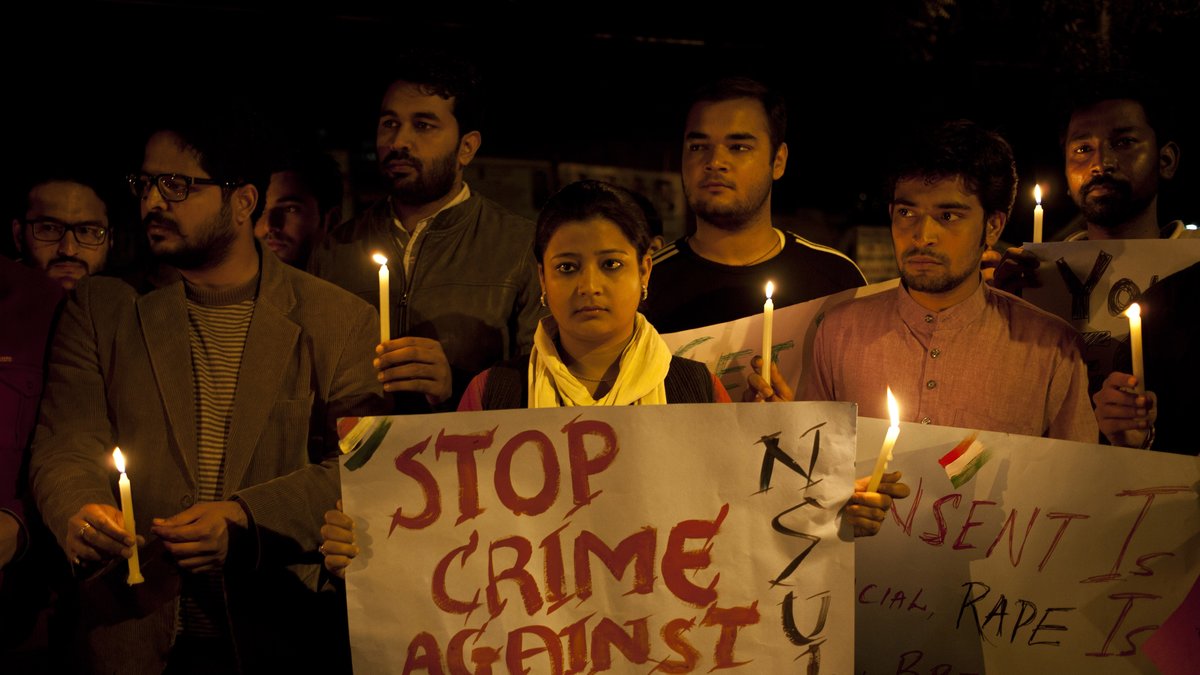 Det har tidigare varit stora protester kring våldtäkter i Indien. Obs, genrebild