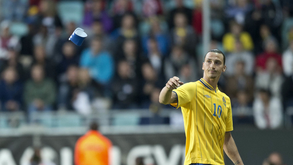 Zlatan byttes ut i matchen mot Island efter att ha gjort ett fantastiskt mål.
