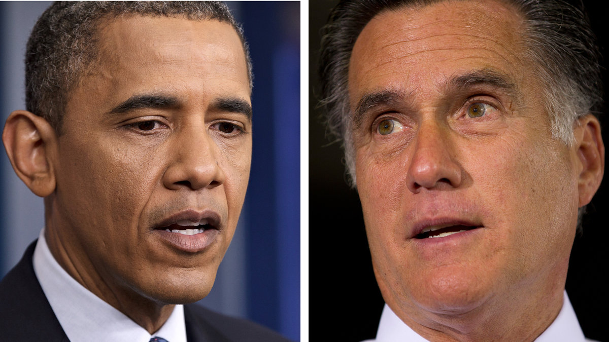 Barack Obama och Mitt Romney kör en smutskastnings-kampanj.