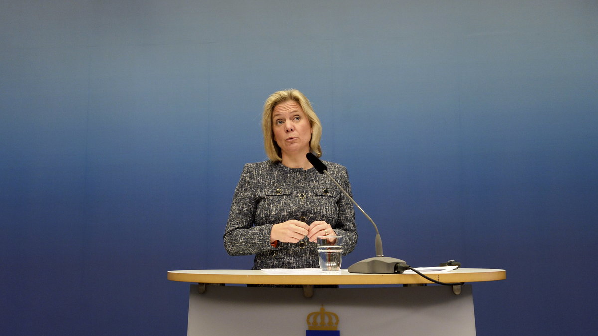 Magdalena Andersson presenterade budgeten. 