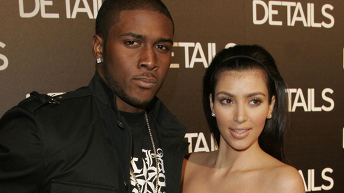 Kim Kardashian och dåvarande pojkvännen Ray-J år 2008. 