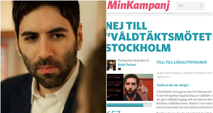 Våldtäkt , Namninsamling, Legalisera, hat, Stockholm, Roosh V, Sverige