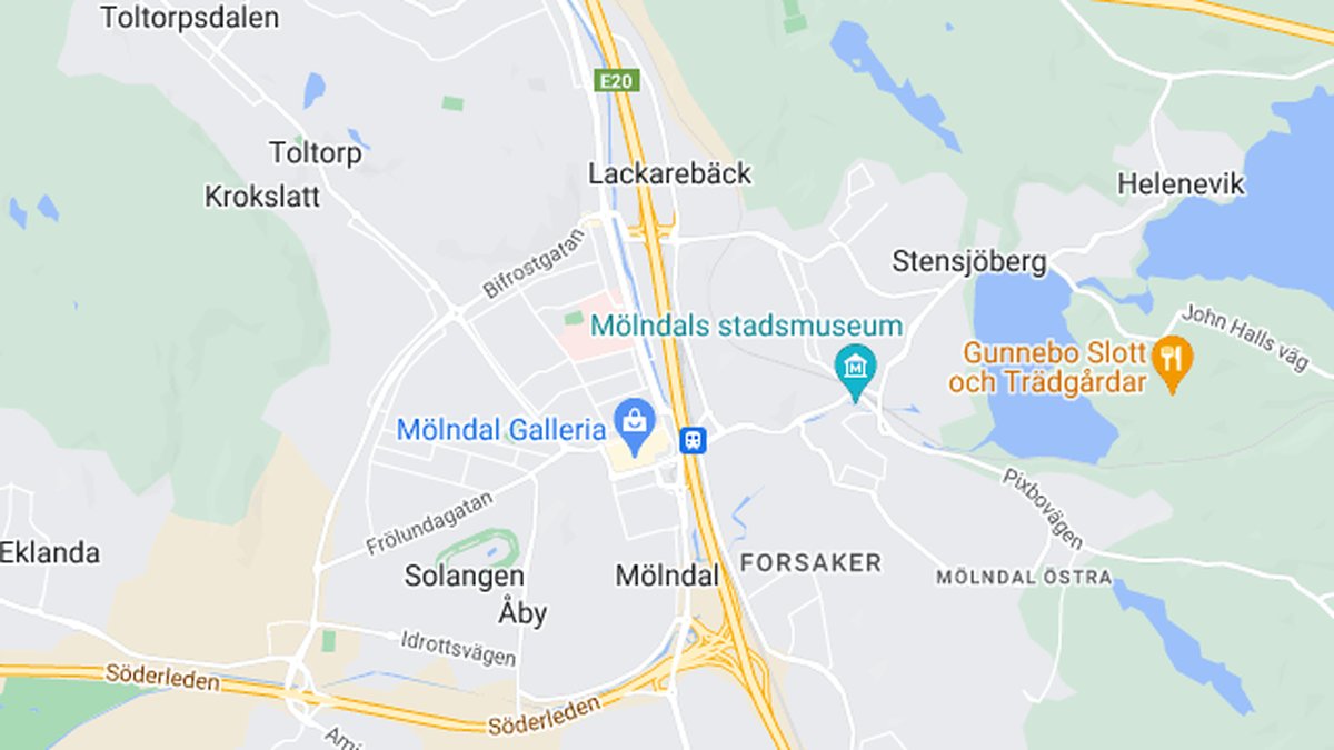 Google maps, Mölndal