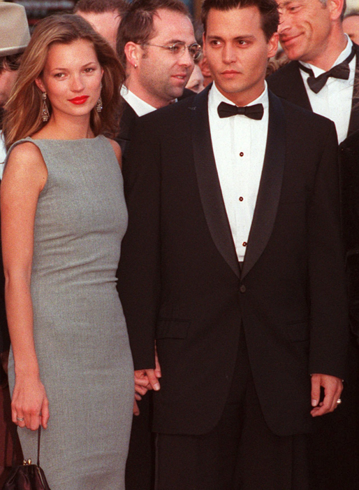 Kate med dåvarande pojkvännen Johnny Depp. Kate med dåvarande pojkvännen Johnny Depp.