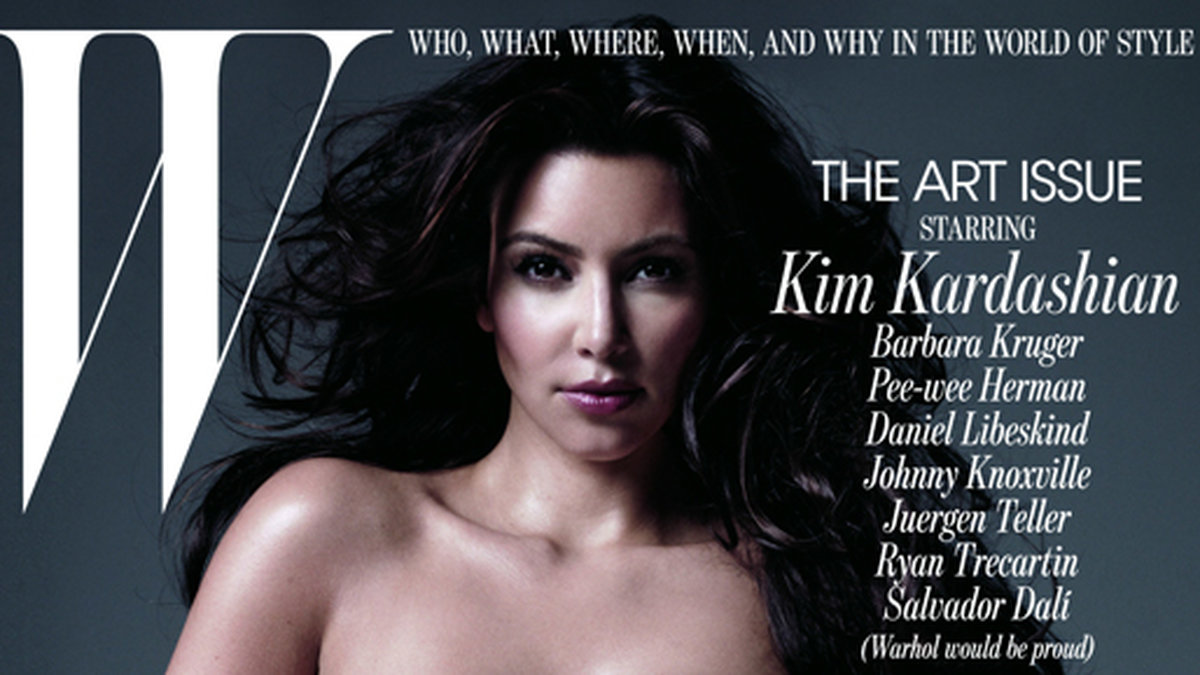 Kim Kardashians legendariska omslag till magasinet W. 