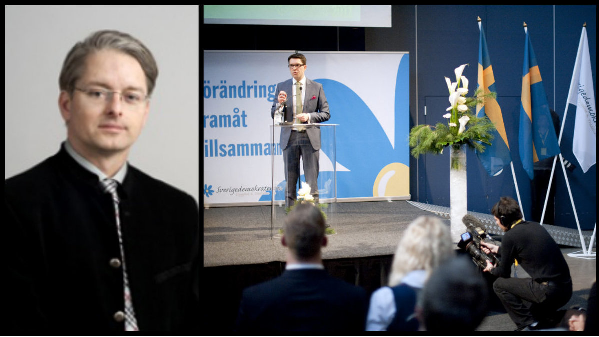 Sverigedemokraten Patrik Ehn (t.v.) uteslöts ur SD i mars.