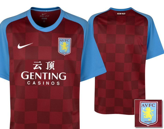 19. Aston Villa. Aston Villa och West Ham har alltid haft förmånen att jobba med den, i särklass, vassaste färgkombinationen. Nu när "Hammers" har åkt ur stod allt hopp till Birmingham-klubben. Då händer det här... Inte nog med att man verkar ha gått ifrå 19. Aston Villa. Aston Villa och West Ham har alltid haft förmånen att jobba med den, i särklass, vassaste färgkombinationen. Nu när "Hammers" har åkt ur stod allt hopp till Birmingham-klubben. Då händer det här... Inte nog med att man verkar ha gått ifrå