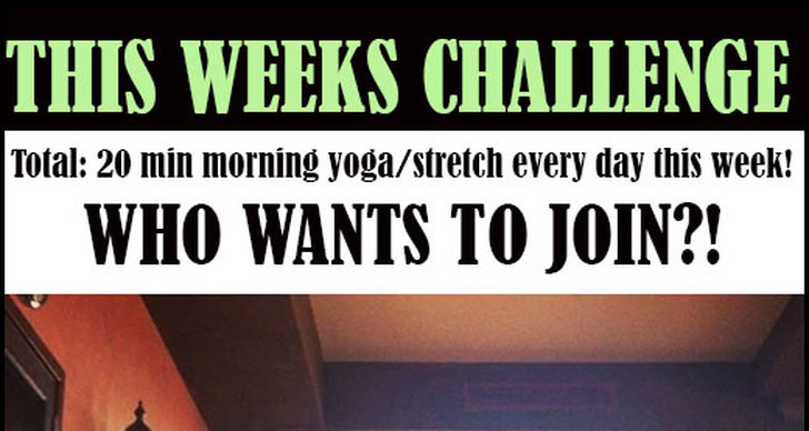 veckans utmaning, Stretch, Ida Warg, Yoga